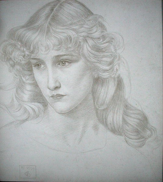 Cabeça de uma menina de Joseph Edward Southall