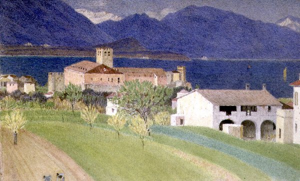Paisagem Mediterrânica de Joseph Edward Southall