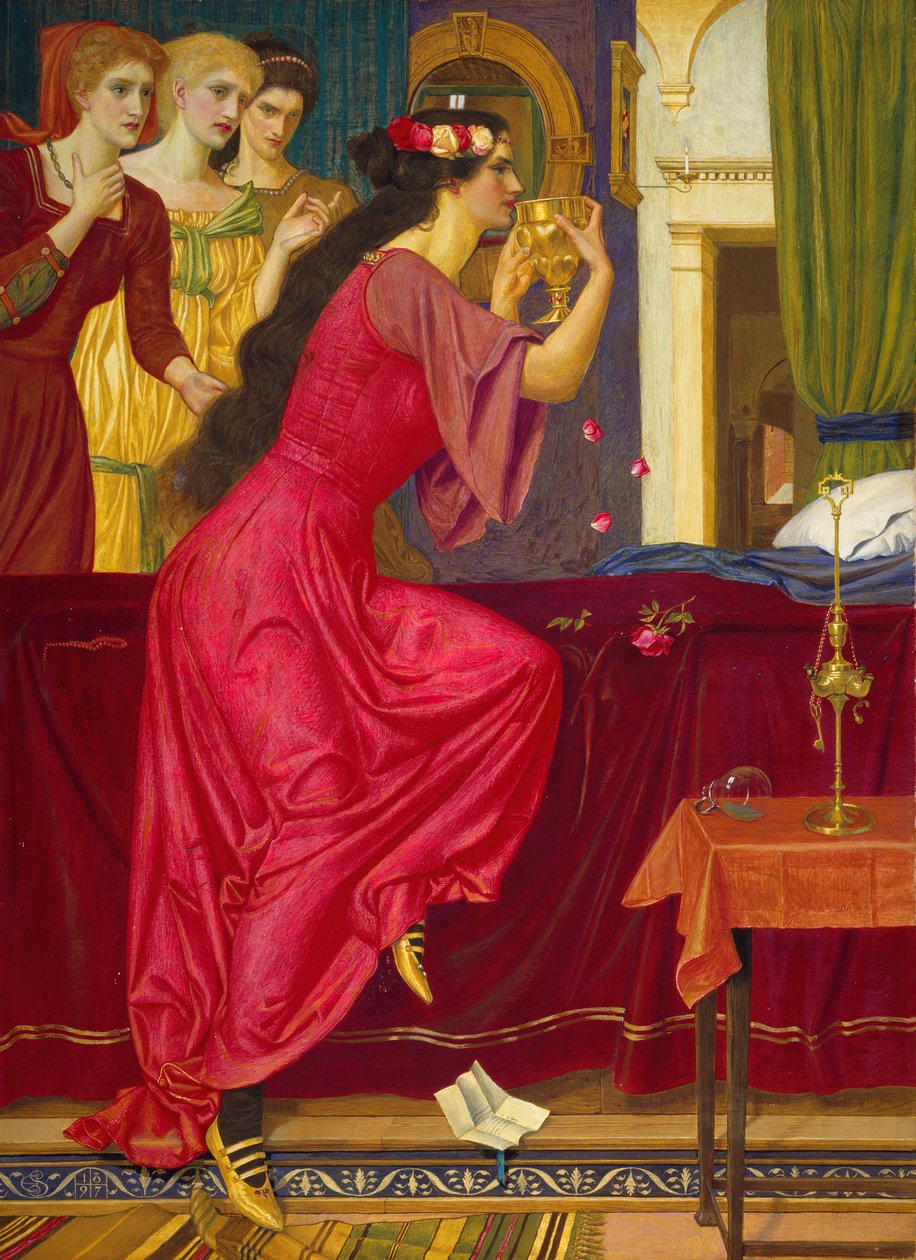 Sigismonda bebendo o veneno, c1897. de Joseph Edward Southall