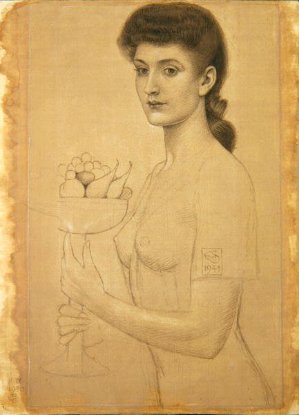 Estudo para um prato de fruta de Joseph Edward Southall