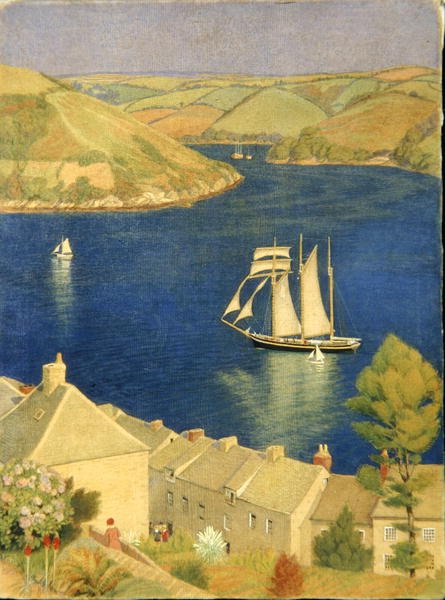 A Escuna de Três Mastros de Joseph Edward Southall