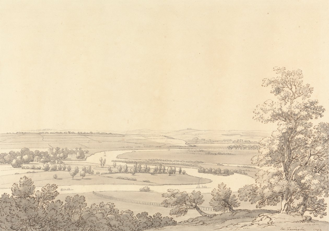 Cookham on the Thames, Berkshire de Joseph Farington