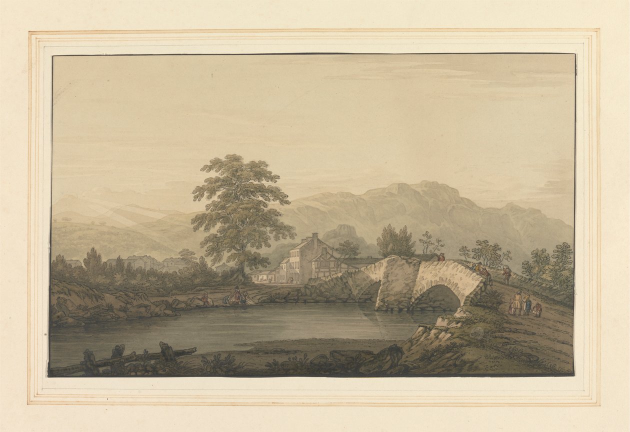 No. Entrada em Keswick & Bridge de Joseph Farington