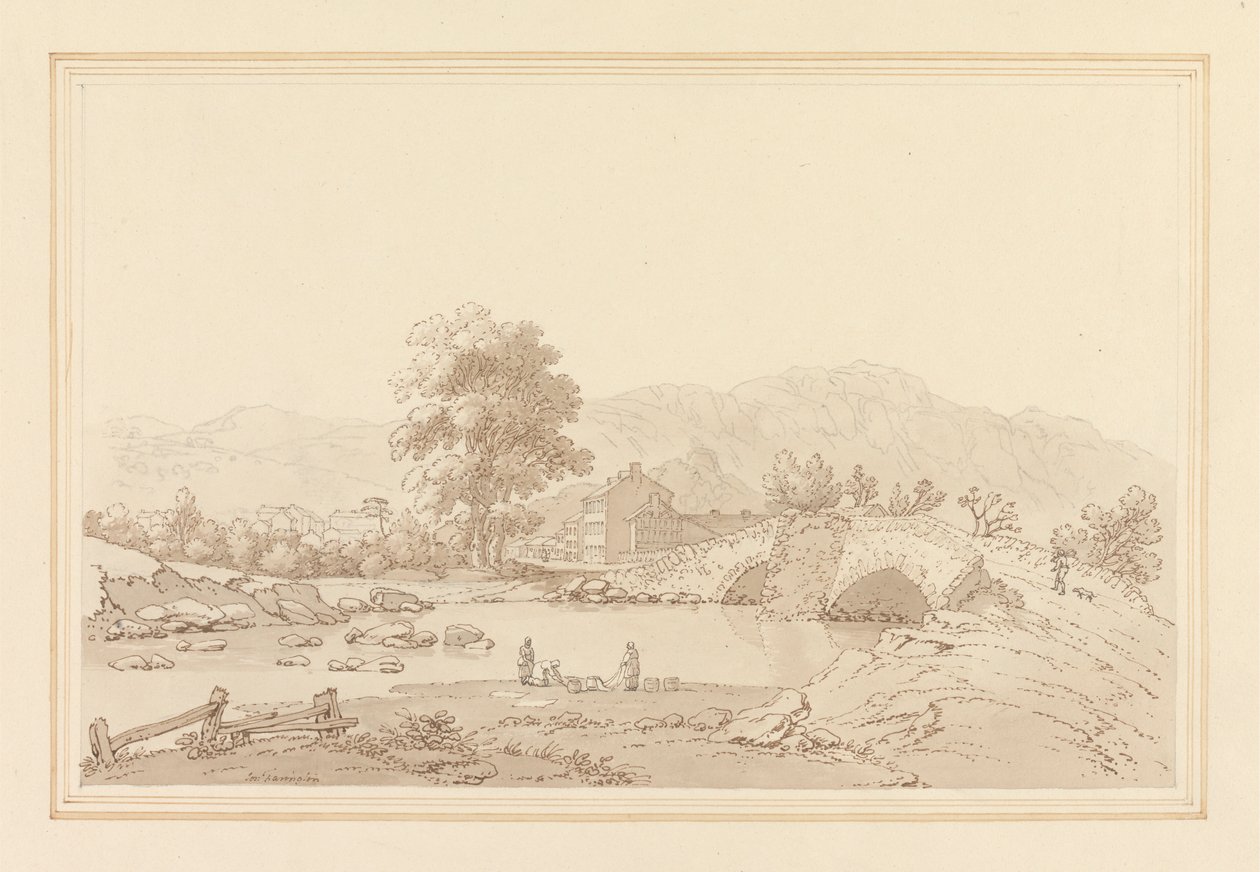 Entrada Norte para Keswick & Bridge de Joseph Farington