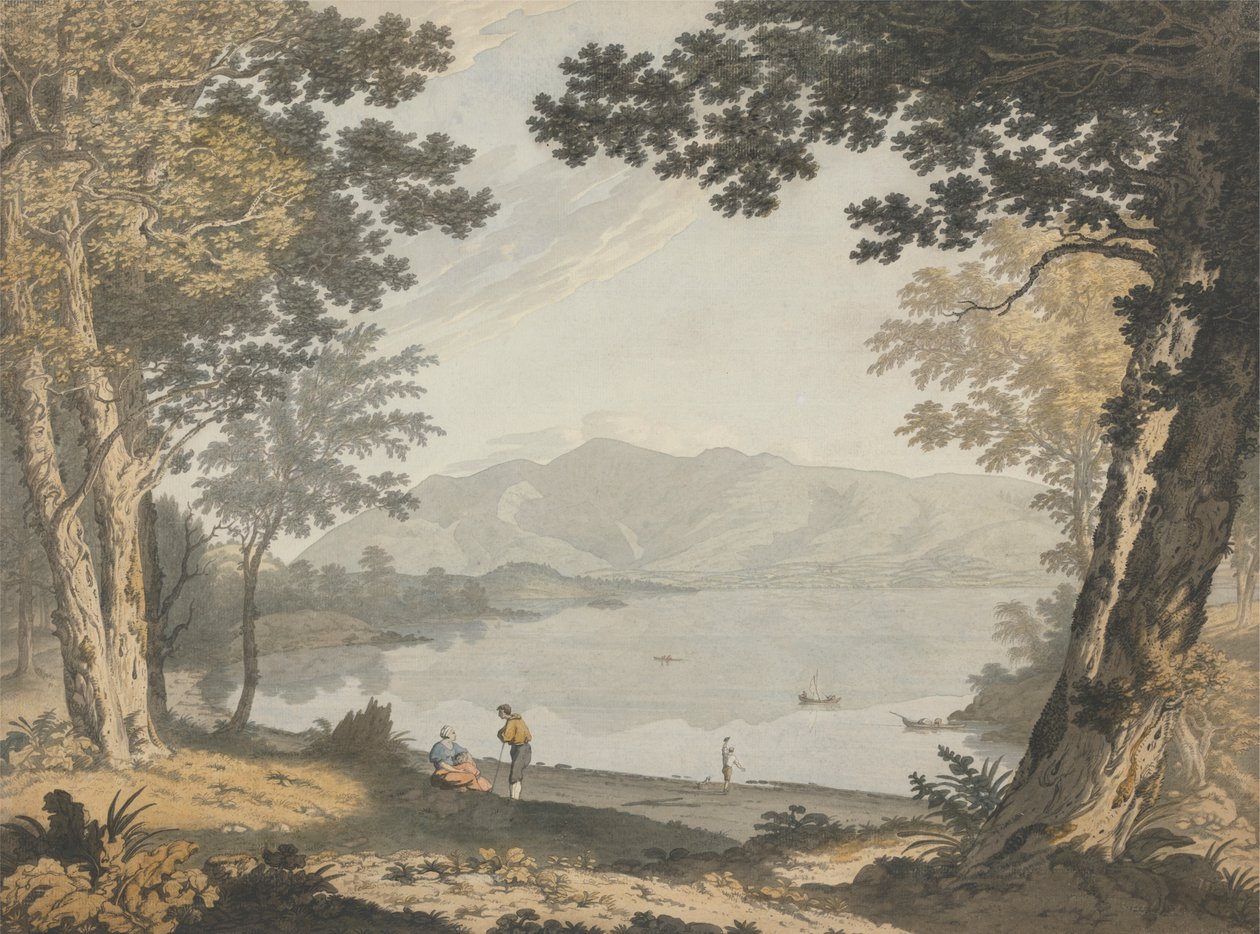 Vista de Skiddaw e Derwentwater de Joseph Farington