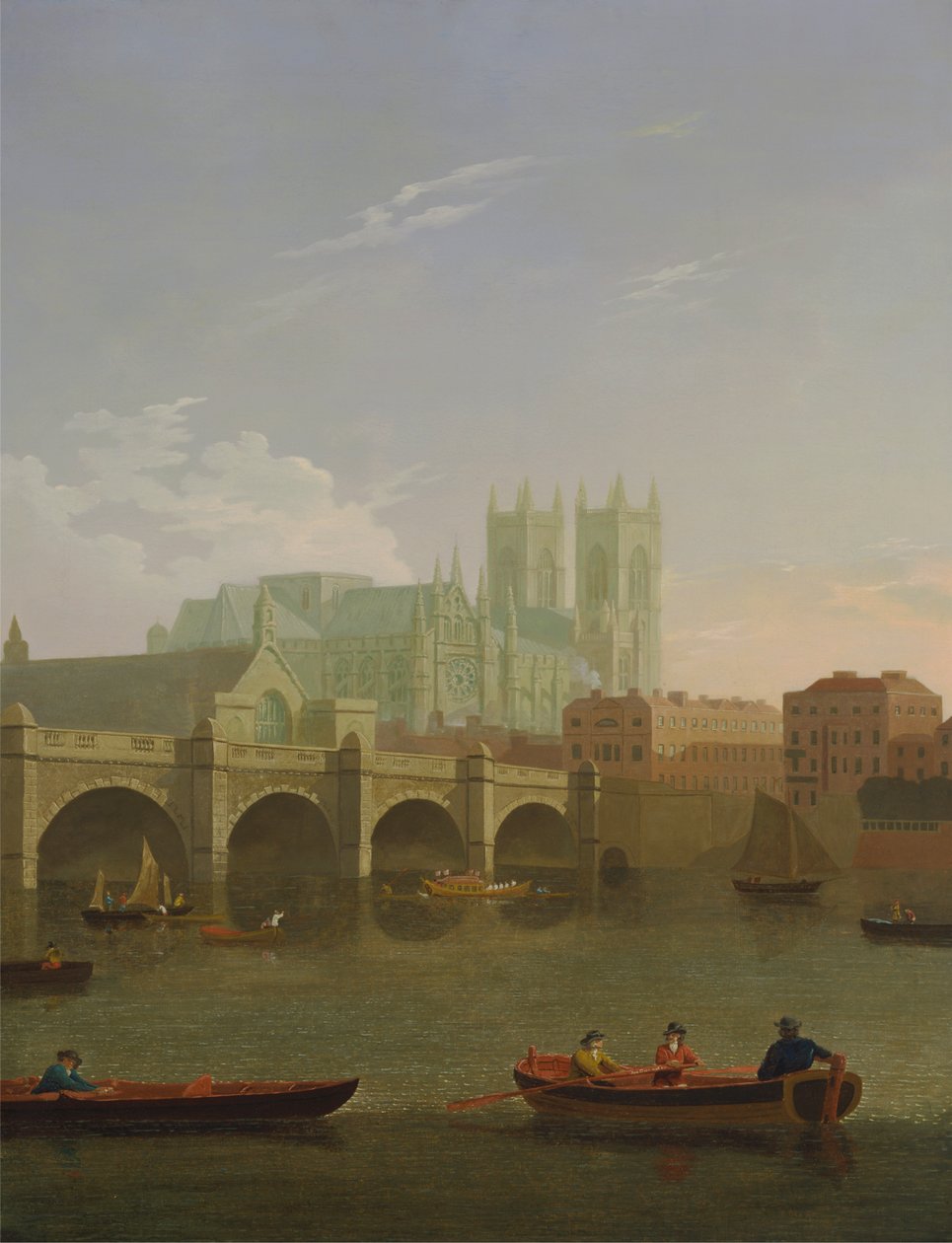Abadia e Ponte de Westminster de Joseph Farington
