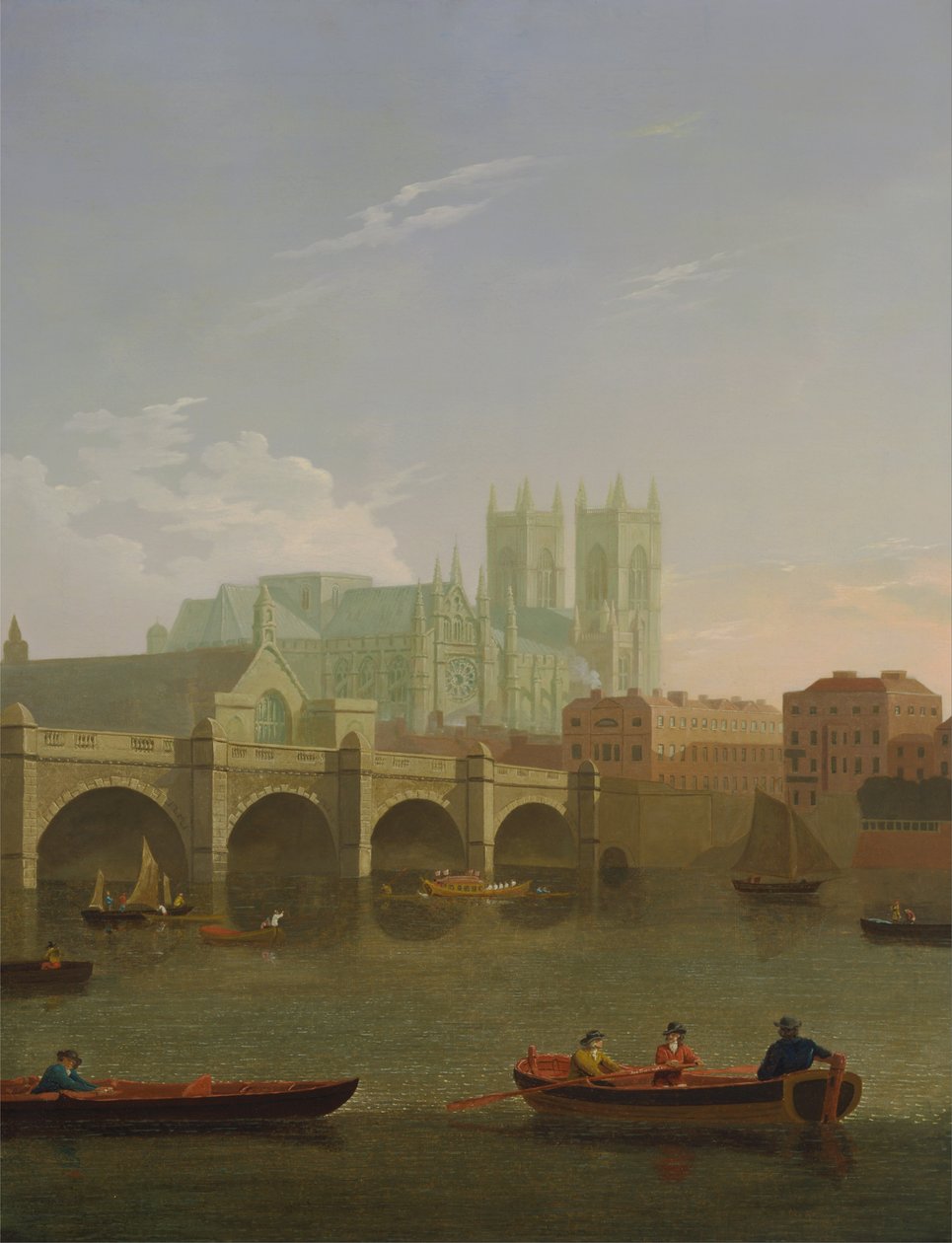 Abadia e ponte de Westminster de Joseph Farington