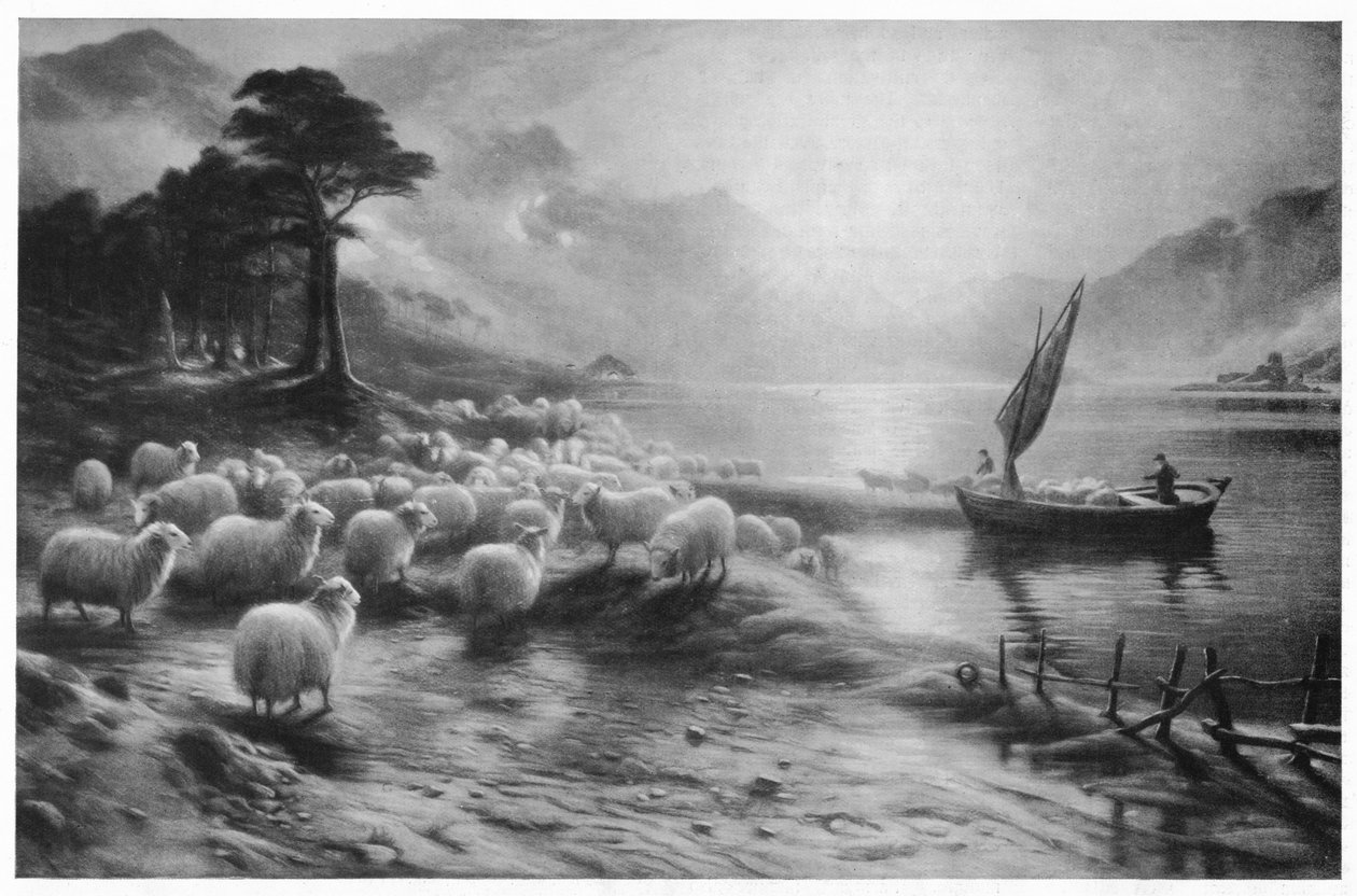 A balsa no lago, c1890, 1911 de Joseph Farquharson