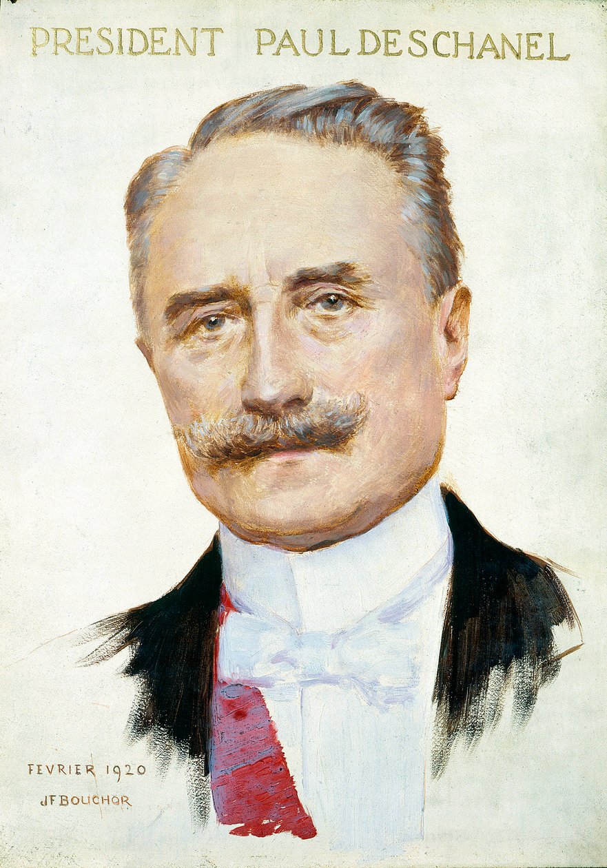 Retrato de Paul Deschanel (1855-1922), Presidente da República. Ilustração de Joseph Felix Bouchor (1853-1937), fevereiro de 1920. Paris. Carnavalesco Musavalet. de Joseph Felix Bouchor