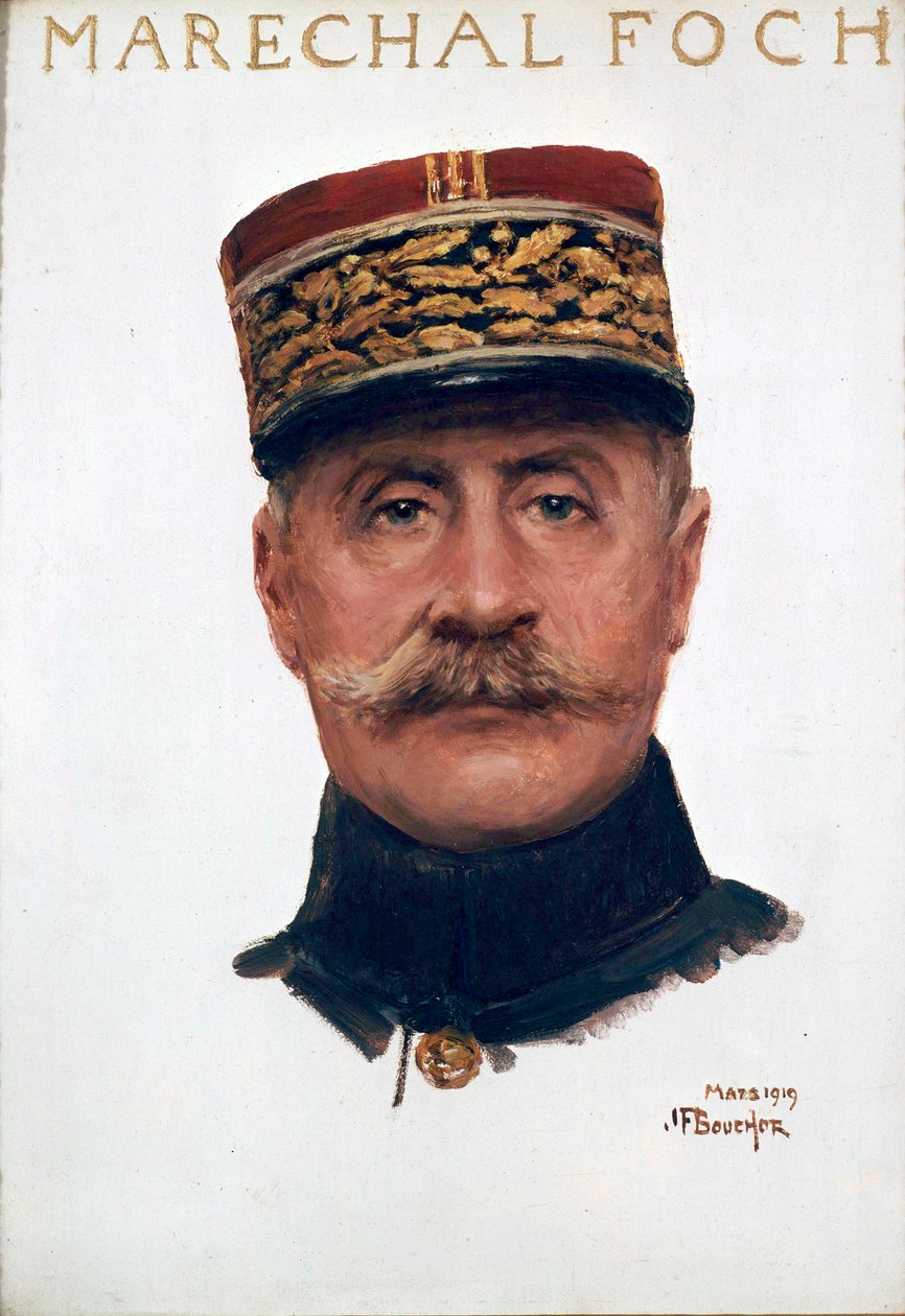 Retrato do marechal Ferdinand Foch de Joseph Felix Bouchor