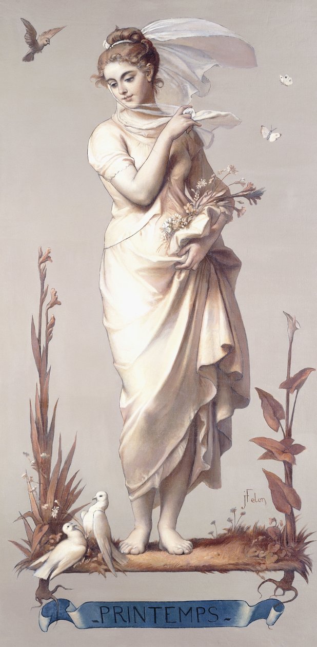 As Quatro Estações - Primavera, 1873-74 de Joseph Felon