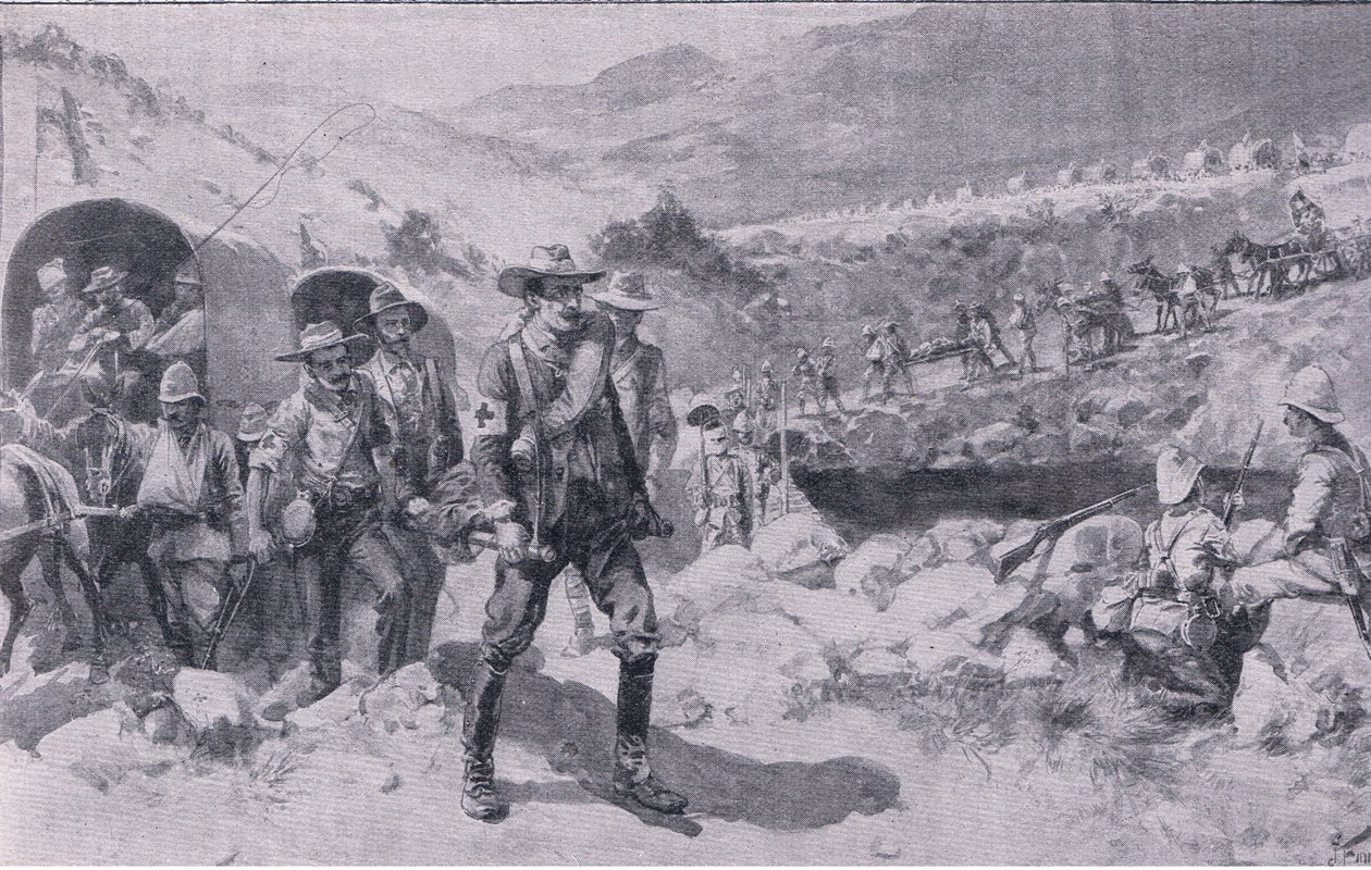 Após a batalha: um retorno melancólico (litho) de Joseph Finnemore