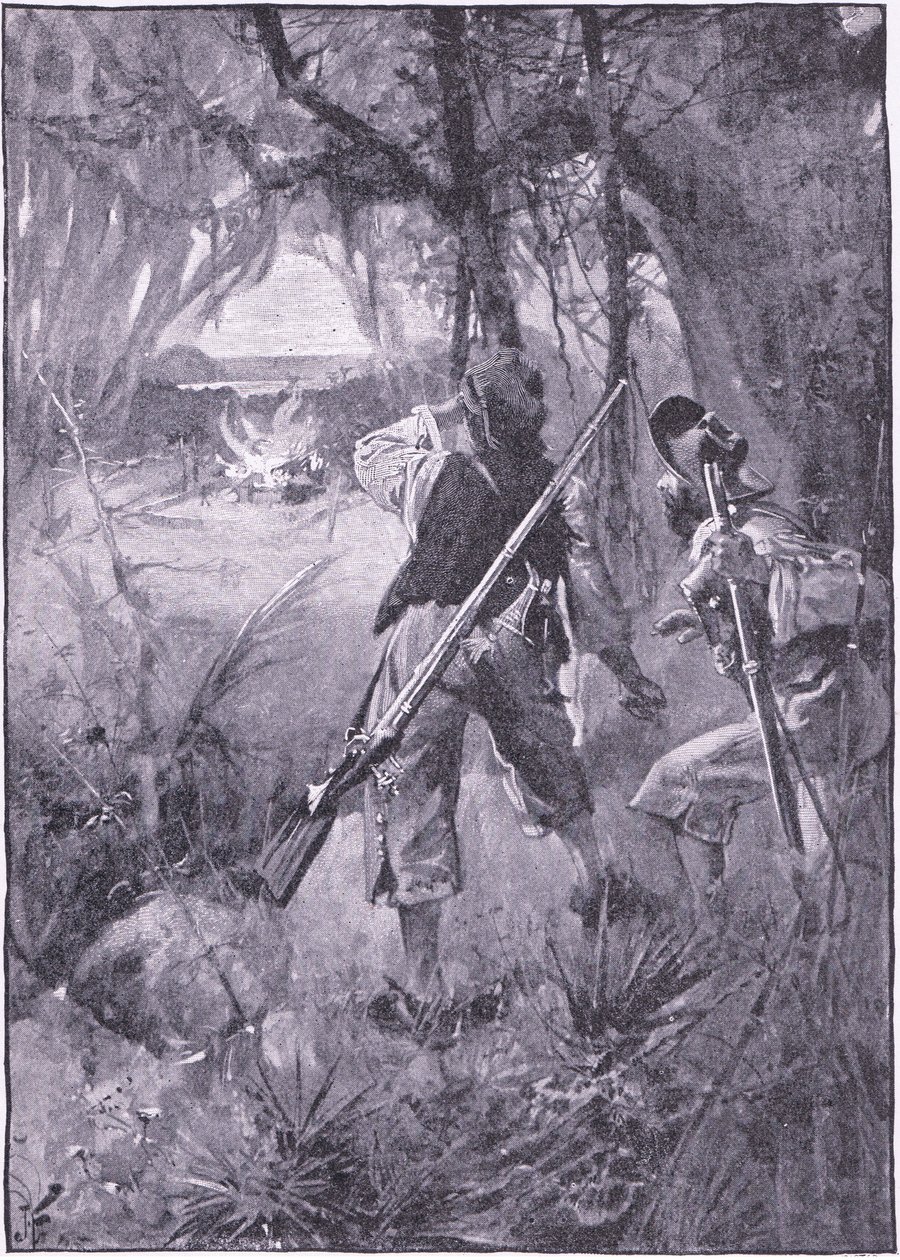 Todas as suas cabanas e coisas domésticas a arder juntas (litho) de Joseph Finnemore