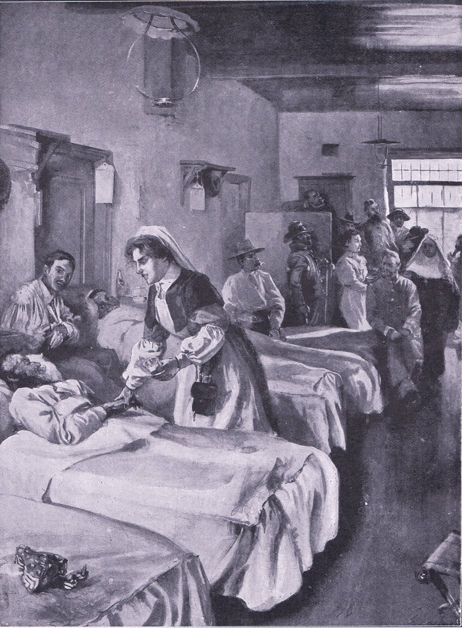 Boer, prisioneiros, no, palácio, hospitalar, em, Simonstown, ilustração, de, após, pretória, :, a, guerrilha, guerra, 1902 de Joseph Finnemore