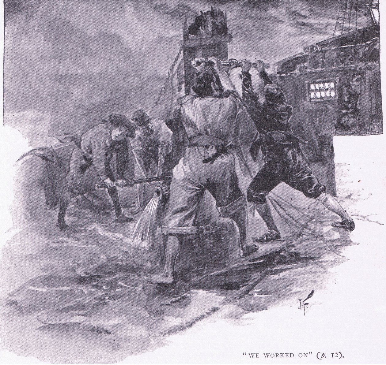 Ele trabalha em (litho) de Joseph Finnemore