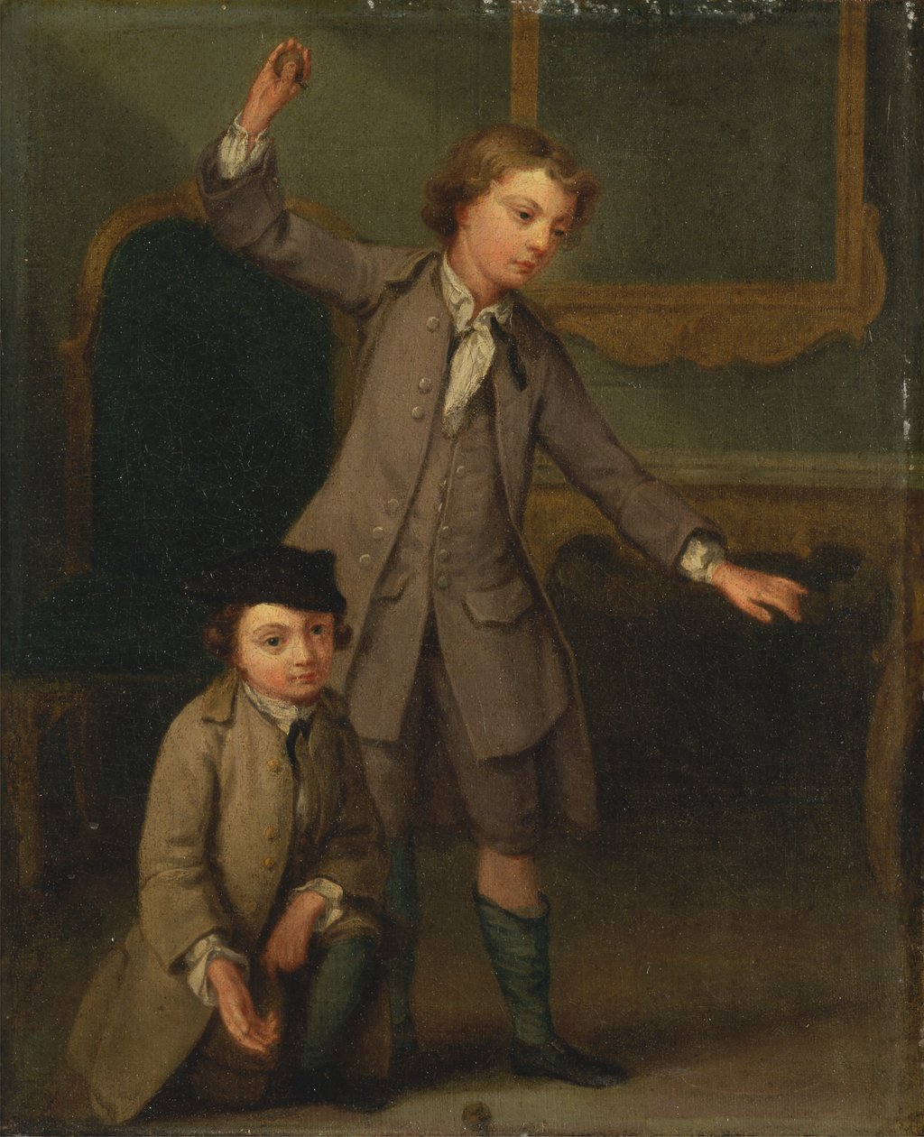Retrato de Dois Rapazes, provavelmente Joseph e John Joseph Nollekens de Joseph Francis Nollekens