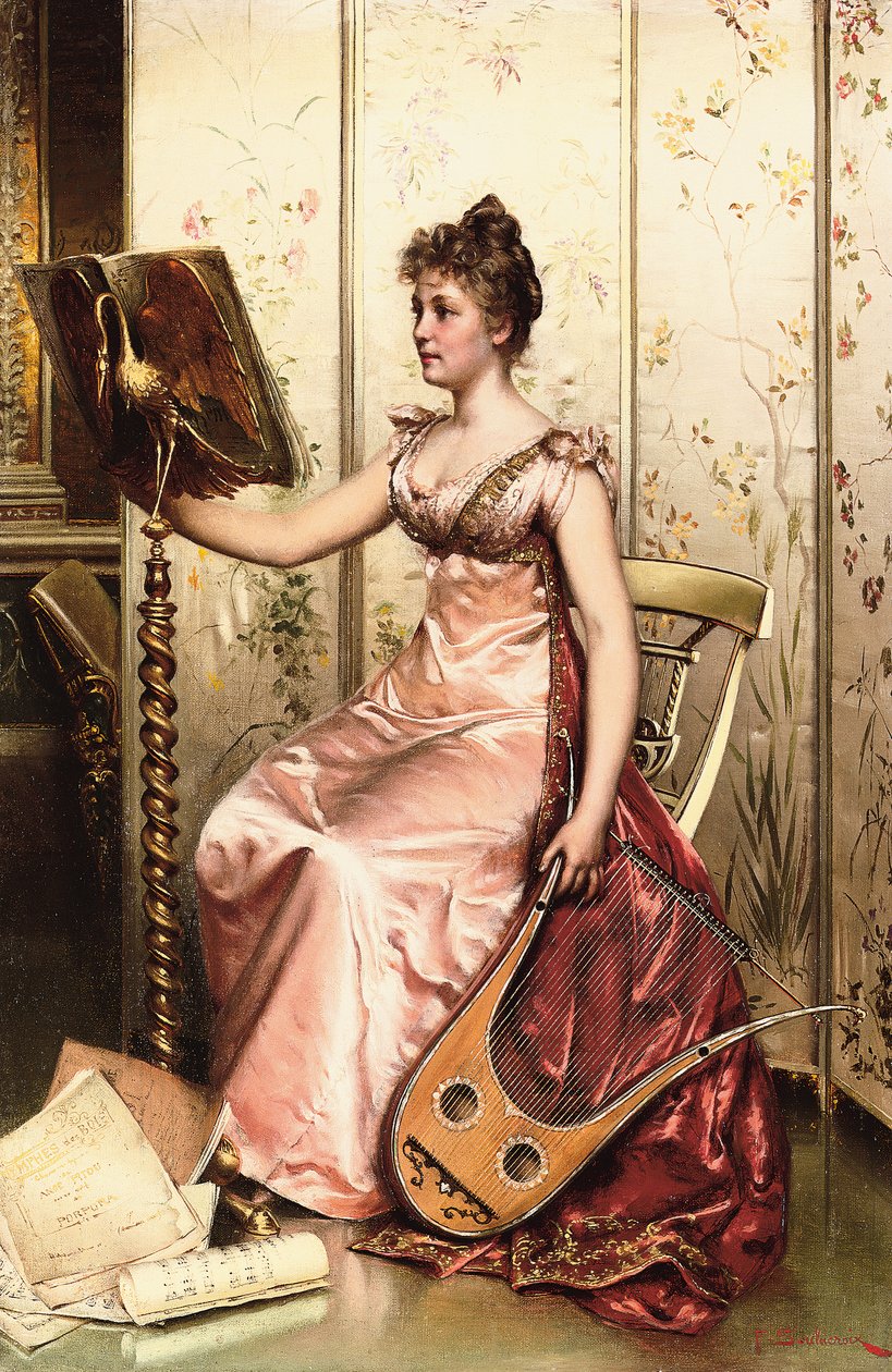 O Recital (óleo sobre tela) de Joseph Frederick Charles Soulacroix