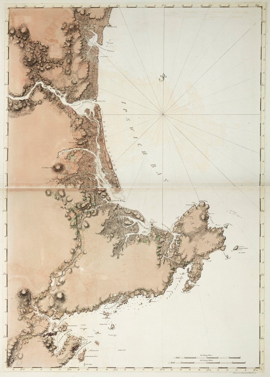 Baía de Ipswich e Cape Ann de Joseph Frederick Wallet DesBarres