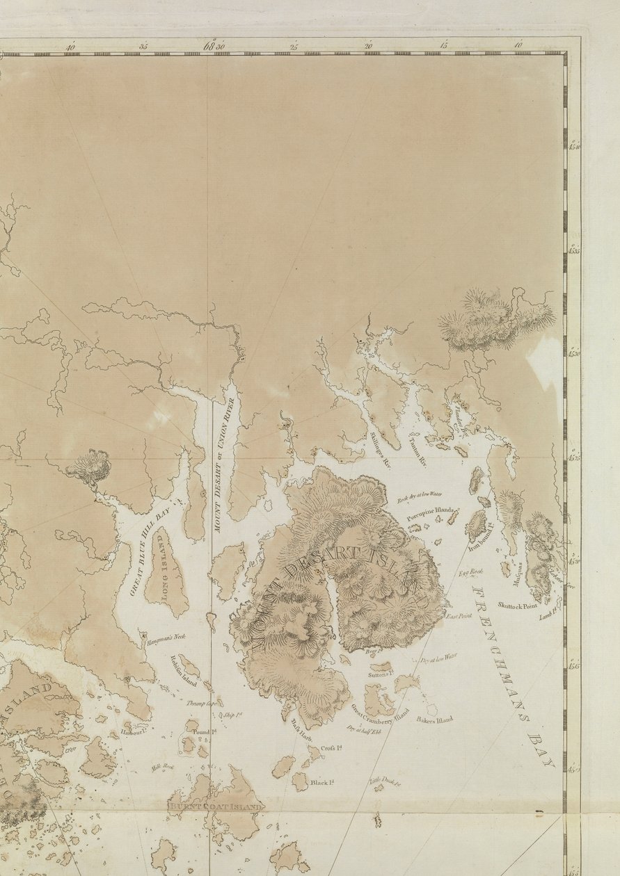 Baía de Penobscot (pormenor) de Joseph Frederick Wallet DesBarres
