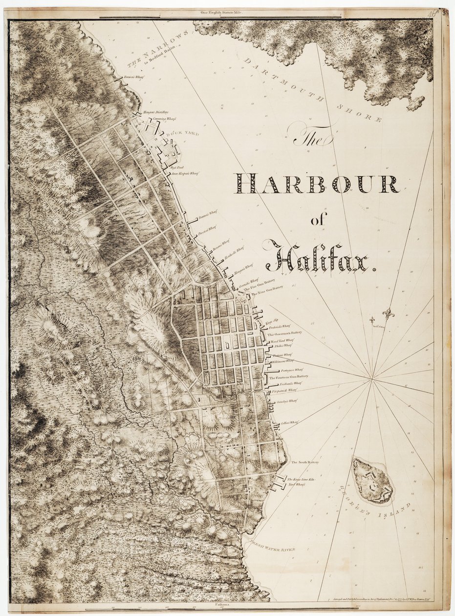 O porto de Halifax de Joseph Frederick Wallet DesBarres