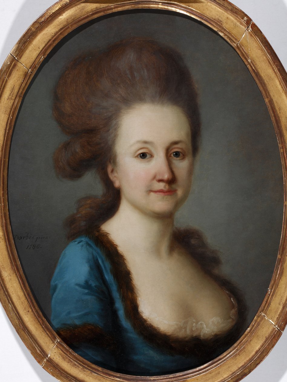 Retrato de Euphrosine Katharina von Bock, nascida de Stackelberg 1752-1821, 1780 de Joseph Friedrich August Darbes