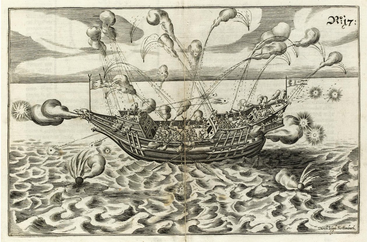 Ilustração da Arquitetura Naval de J. Furttenbach de Joseph Furttenbach