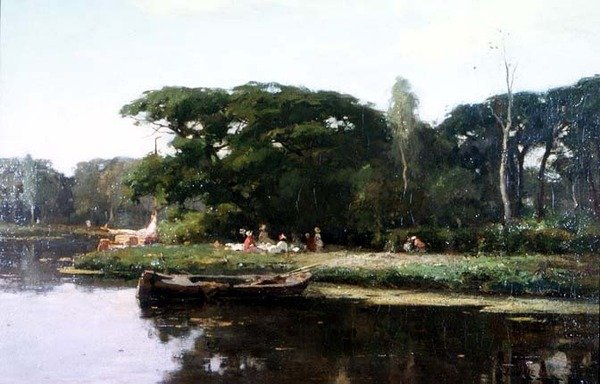 Um piquenique de Verão de Joseph Gerardus van Jole