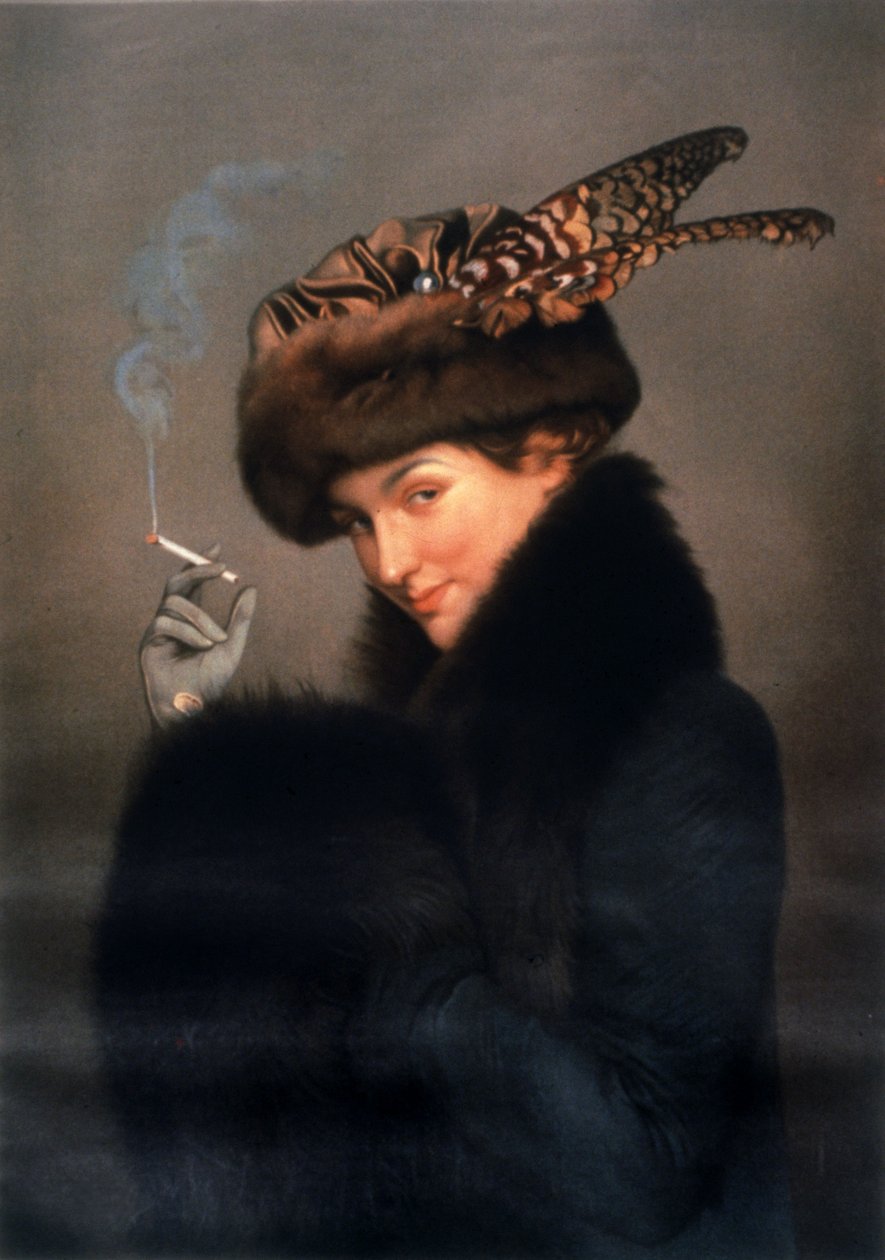 Mulher a fumar cigarro de Joseph Granie