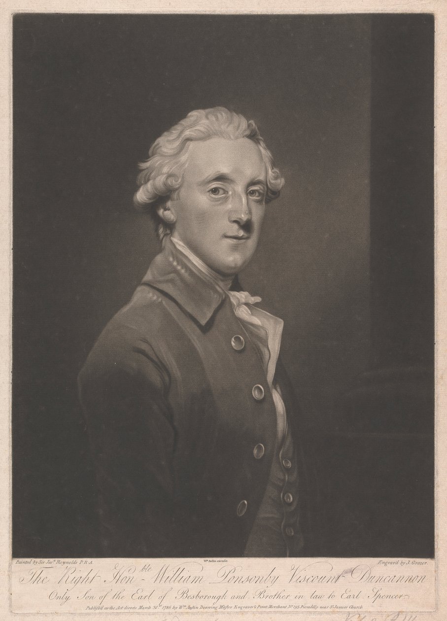 Frederick Ponsonby, Visconde Duncannon, 3º Conde de Bessborough de Joseph Grozer