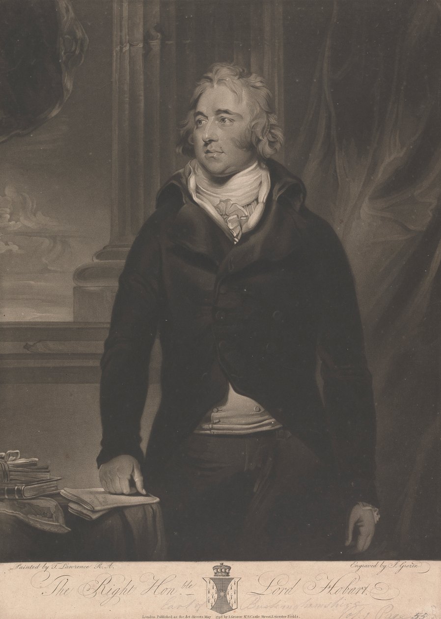 Lord Robert Hobart, 4º Conde de Buckinghamshire de Joseph Grozer