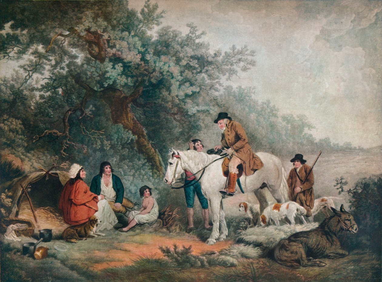 Manhã ou o esportista benevolente, 1795, 1919 de Joseph Grozer