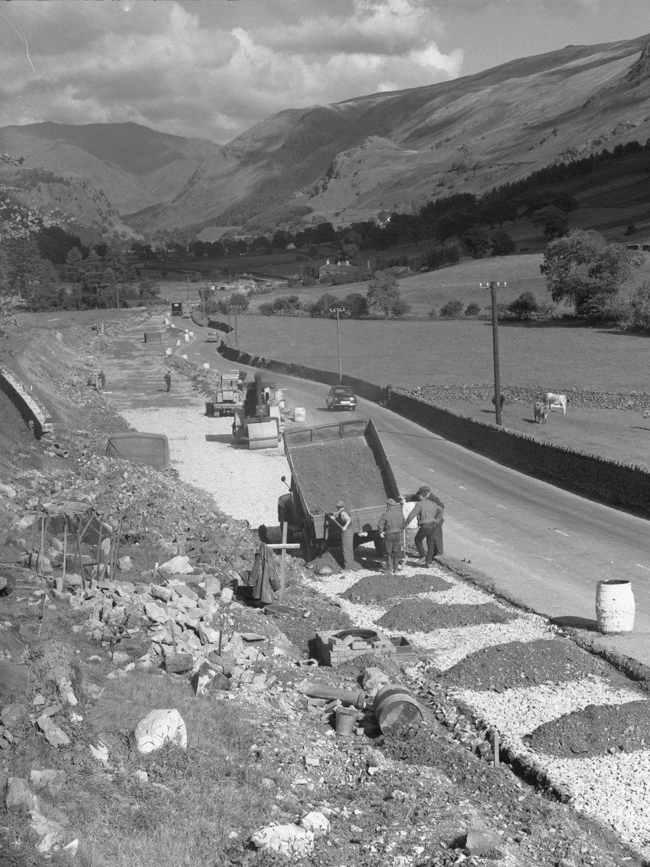 Construção de estradas perto de Thirlmere de Joseph Hardman