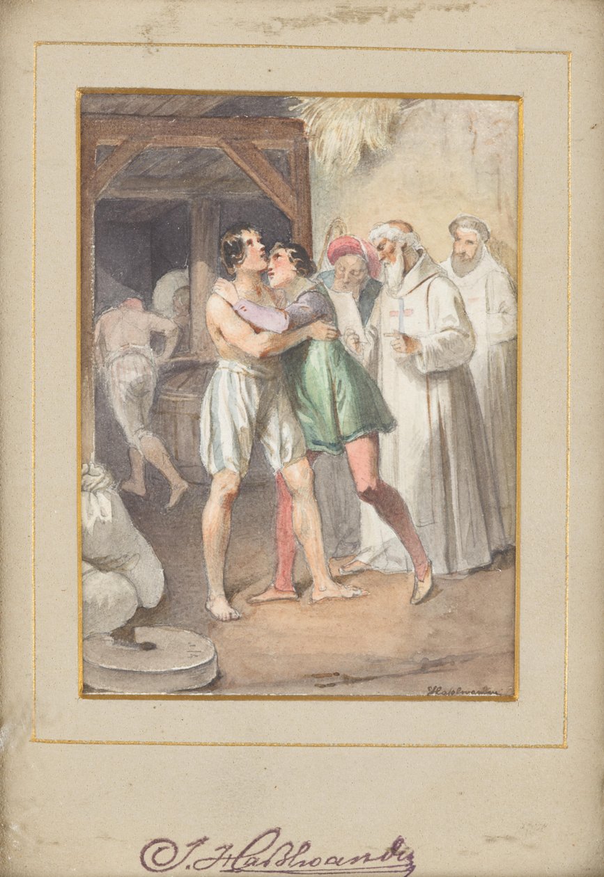 Libertação de prisioneiros cristãos por representantes da Ordem Trinitária de Joseph Hasslwander