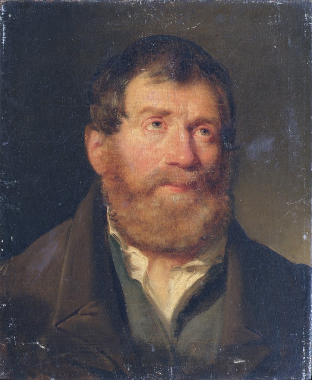 Estudo da cabeça de um homem de Joseph Hasslwander