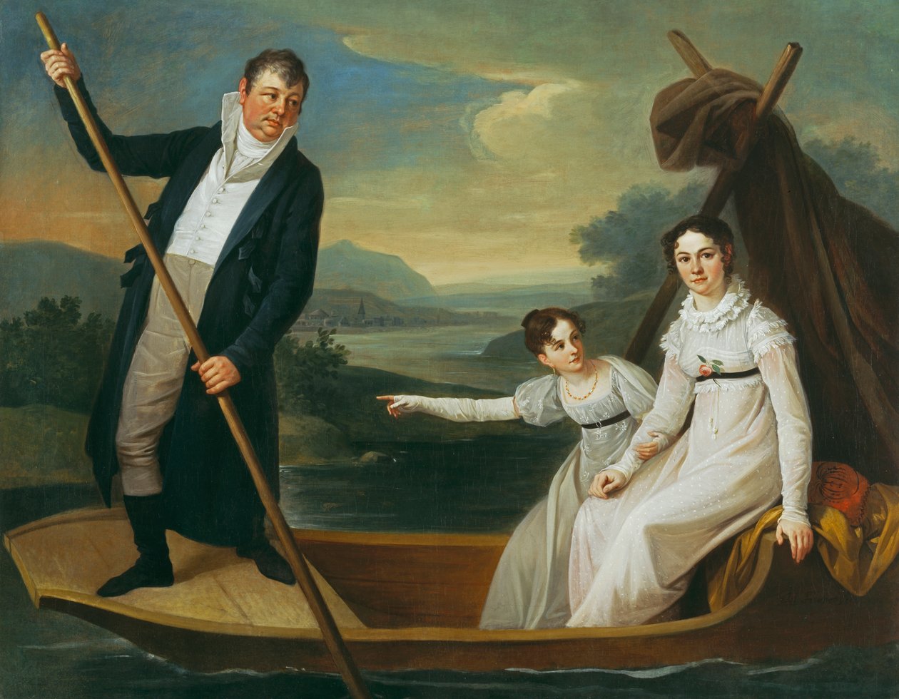 Kahnpartie de Joseph Hauber