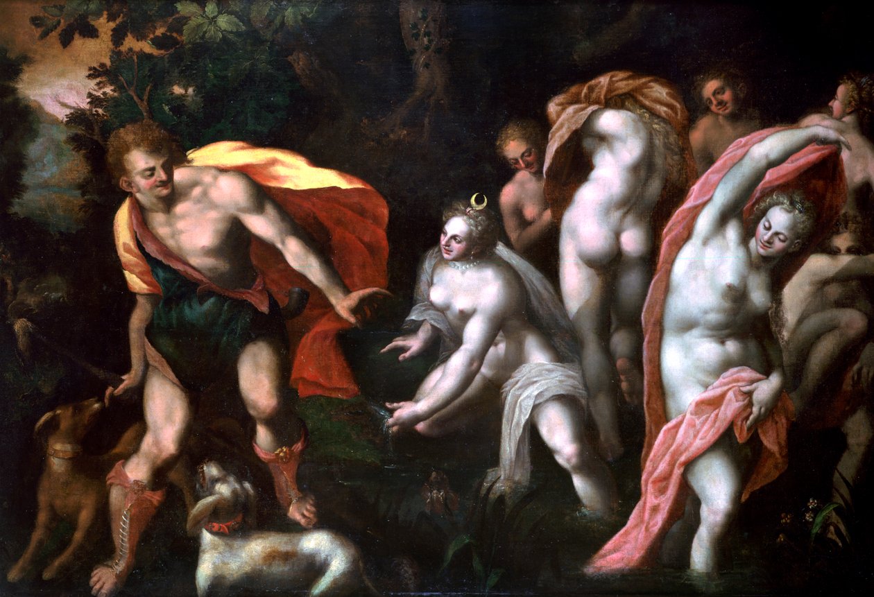 Diane e Acteon, c1584-1609 de Joseph Heintz the Elder