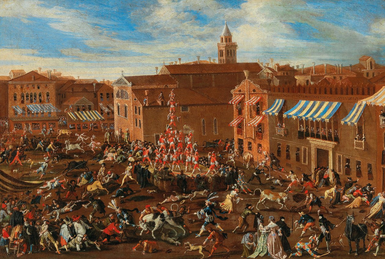 A caça ao touro em Campo San Polo de Joseph Heintz the Younger