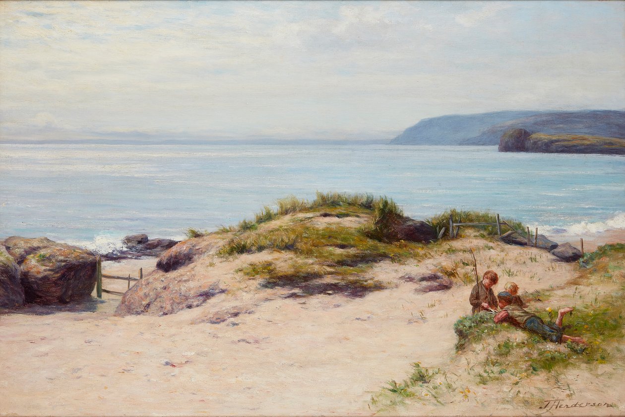Sob os Sandhills (óleo sobre tela) de Joseph Henderson