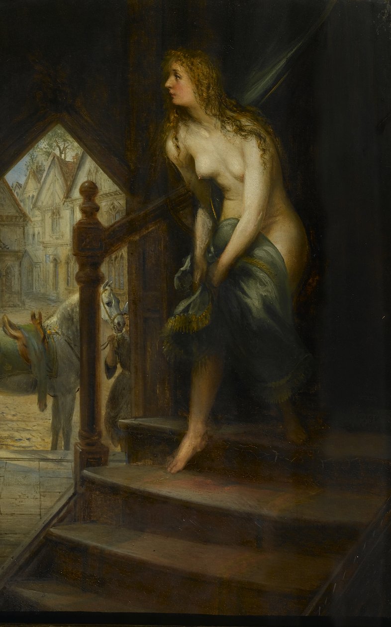 Godiva Disrobing para passear em Coventry de Joseph Henry Sharp