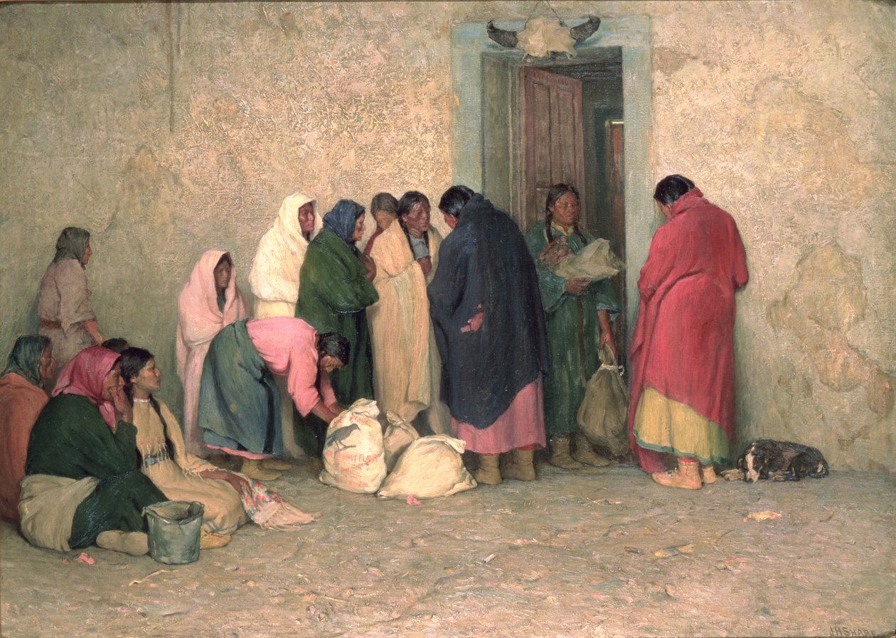 Dia de racionamento na reserva de Joseph Henry Sharp