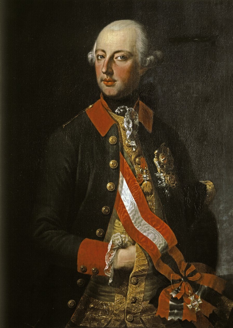 JOSEPH II: Imperador da Áustria, filho de Maria Theresia. de Joseph Hickel