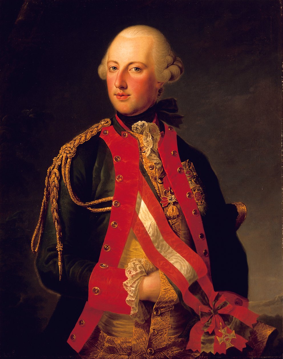 Retrato do imperador Josef II de Joseph Hickel