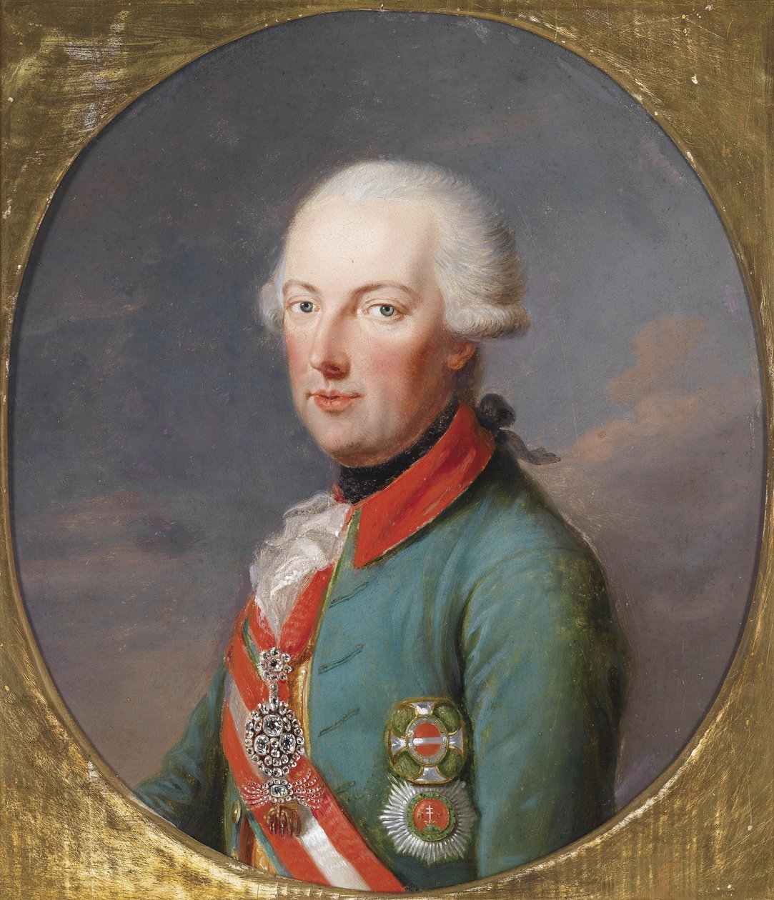Retrato do Sacro Imperador Romano Francisco II 1768-1835 de Joseph Hickel