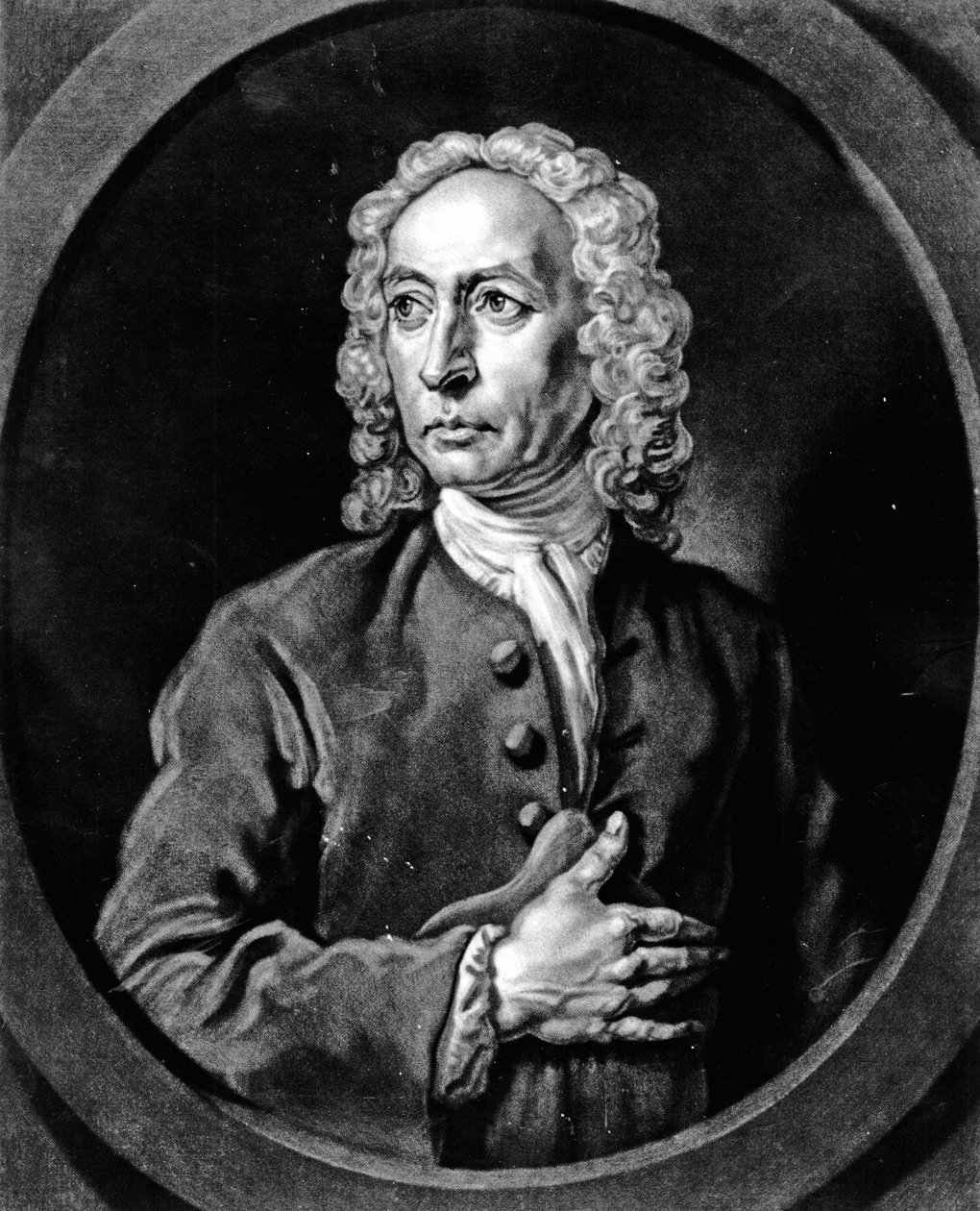 Anthony Sayer, gravado por John Faber Jr (mezzotint) de Joseph Highmore