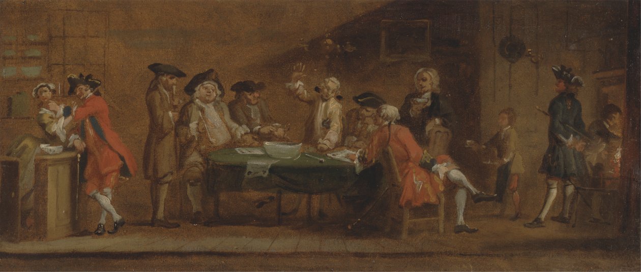 Números numa taberna ou cafetaria de Joseph Highmore