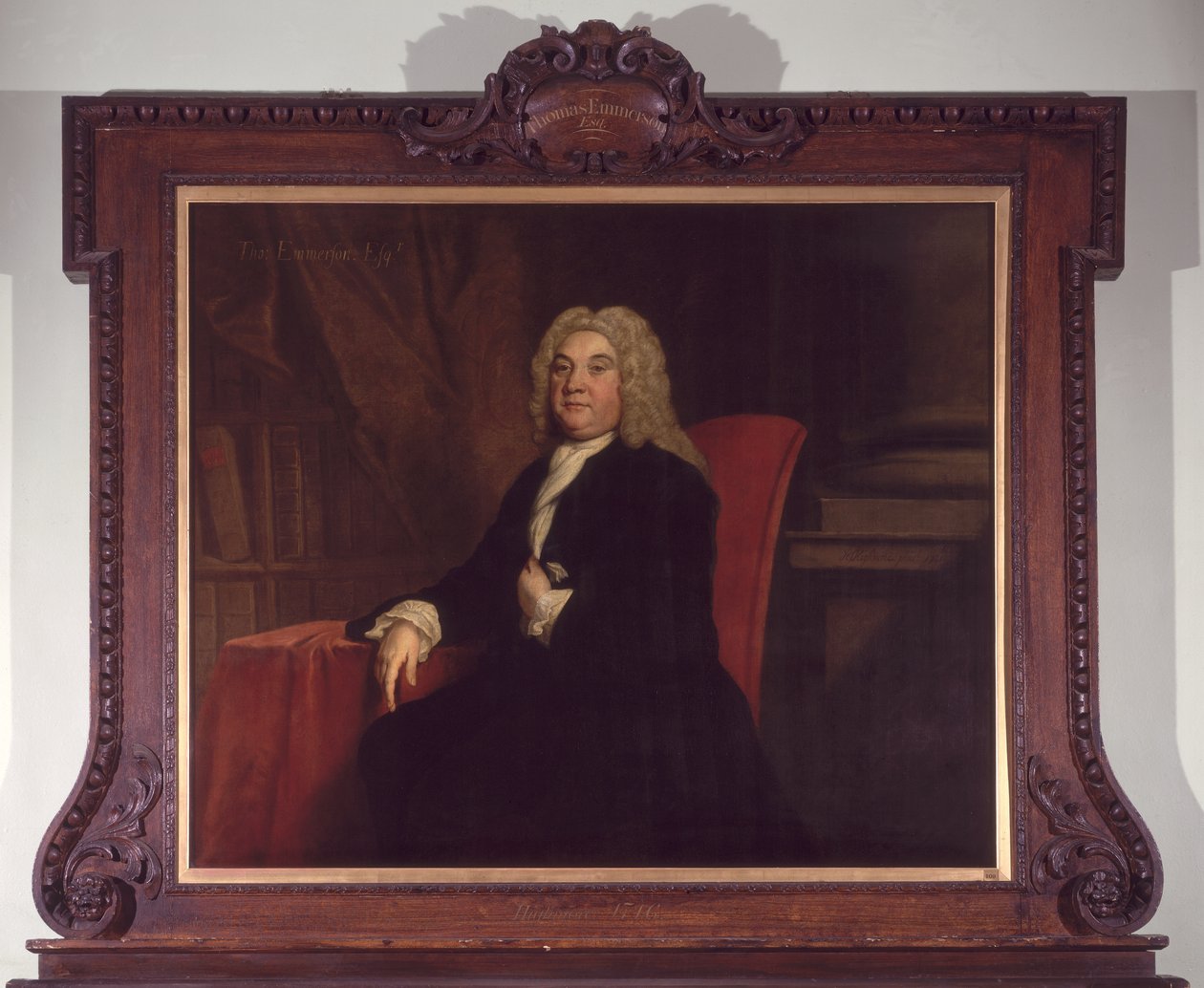 Retrato de Thomas Emerson (d.1745), um governador do Foundling Hospital, 1731 de Joseph Highmore