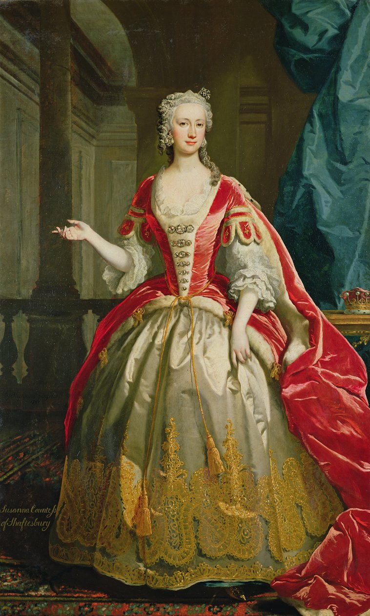 Susanna, 4ª condessa de Shaftesbury, 1744 de Joseph Highmore