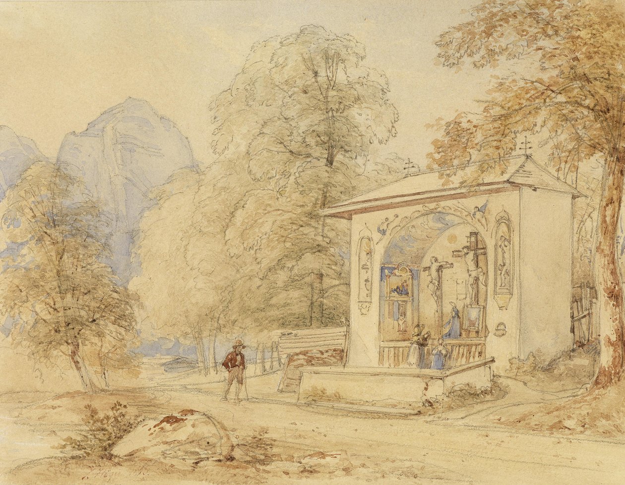 Joseph Höger Wanderer e Capela do Gólgota de Joseph Hoger
