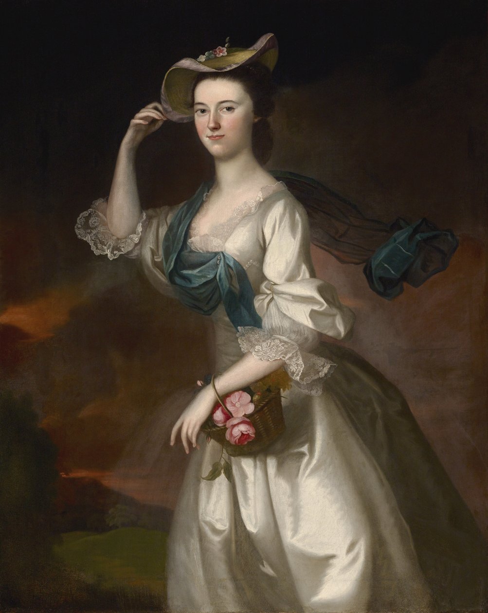 Retrato de Abigail Erving Scott, 1760 de Joseph Jonathan Blackburn
