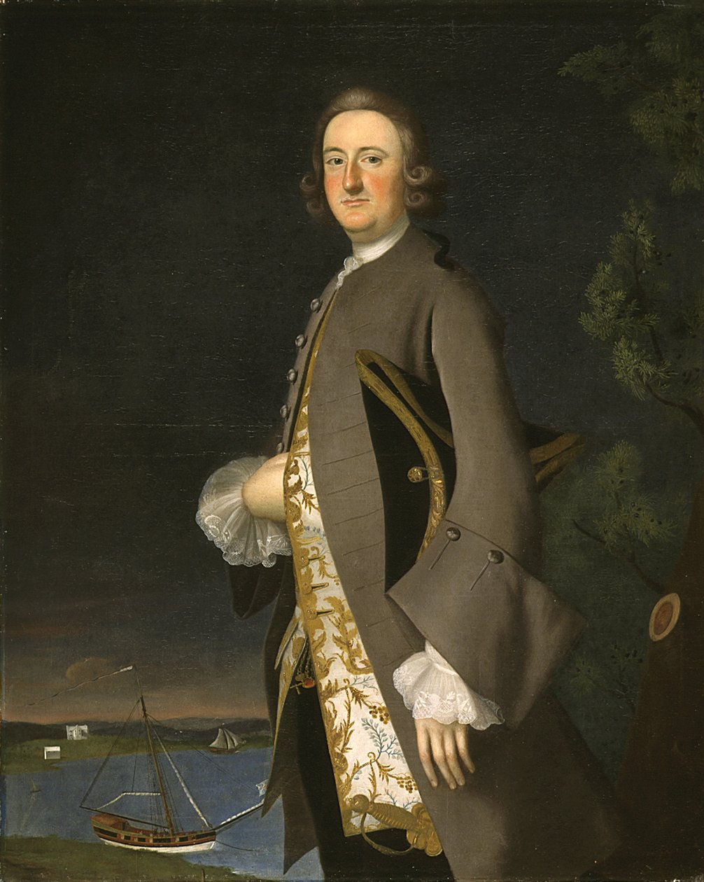 Retrato do capitão John Pigott, c.1752 de Joseph Jonathan Blackburn